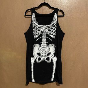 Skeleton Tank Top Dress 2XL